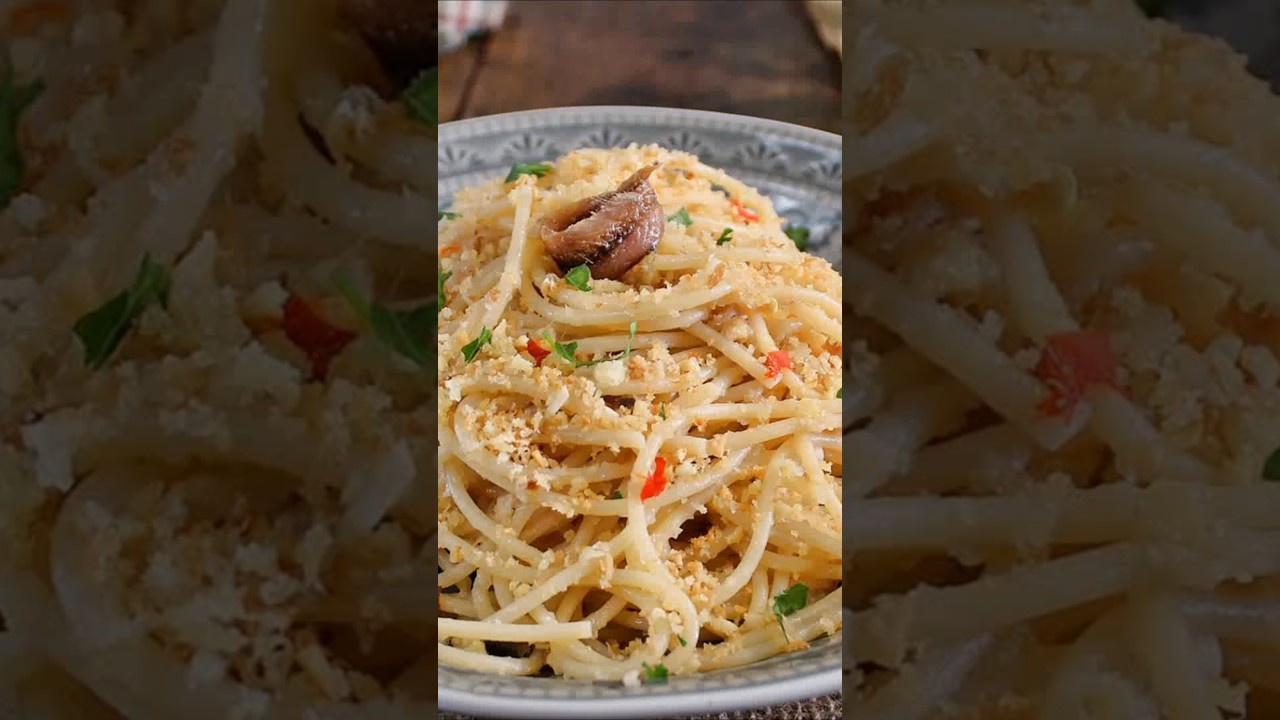 SPAGHETTI BURRO E ALICI #spaghetti #burroealici #ricetteveloci