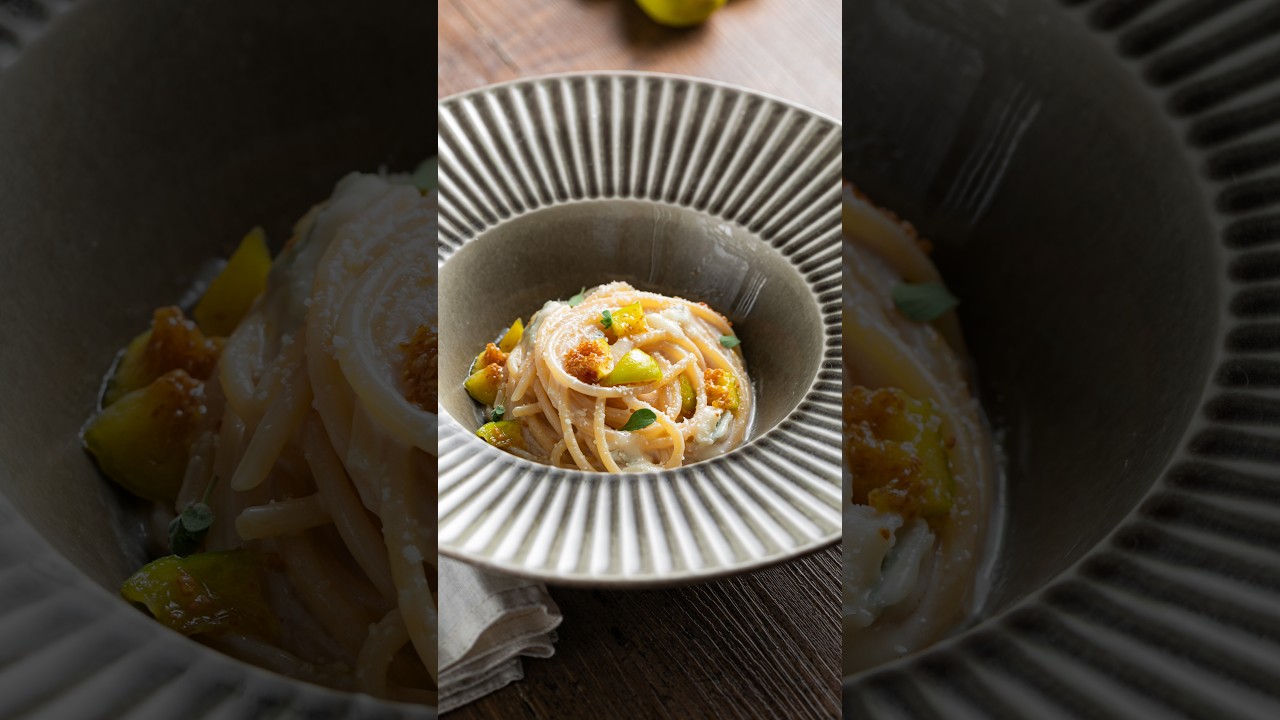 🍝✨ SPAGHETTI 4 FORMAGGI e FICHI 😍🧀 #adv #Shorts