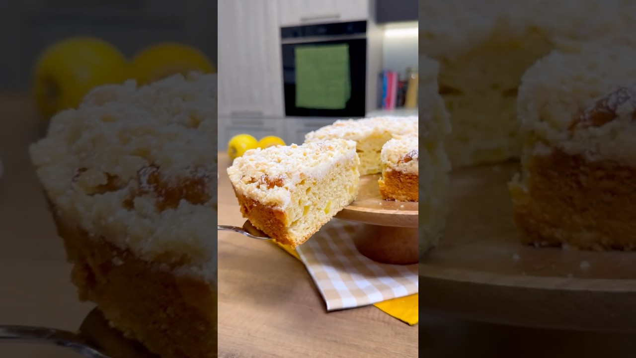 TORTA CRUMBLE ALLE MELE🍏🥧 #Shorts
