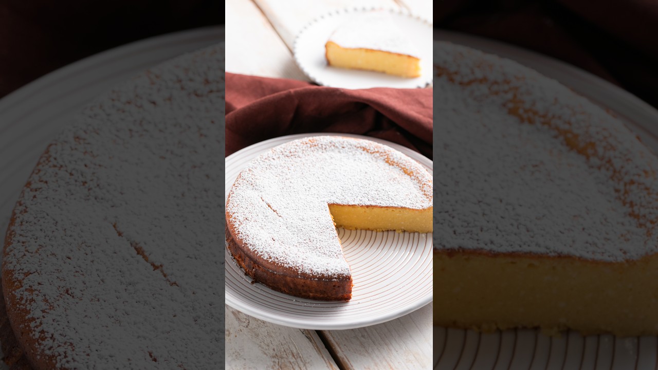 Profumo di LIMONE e VANIGLIA🍋🍯 torta con RICOTTA e SENZA LIEVITO ✨ #Shorts