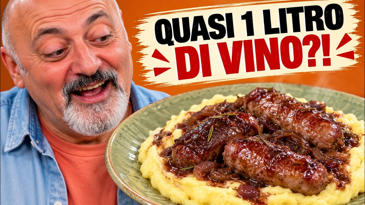 Salsicce al vino con purè: il piatto rustico che sa di casa