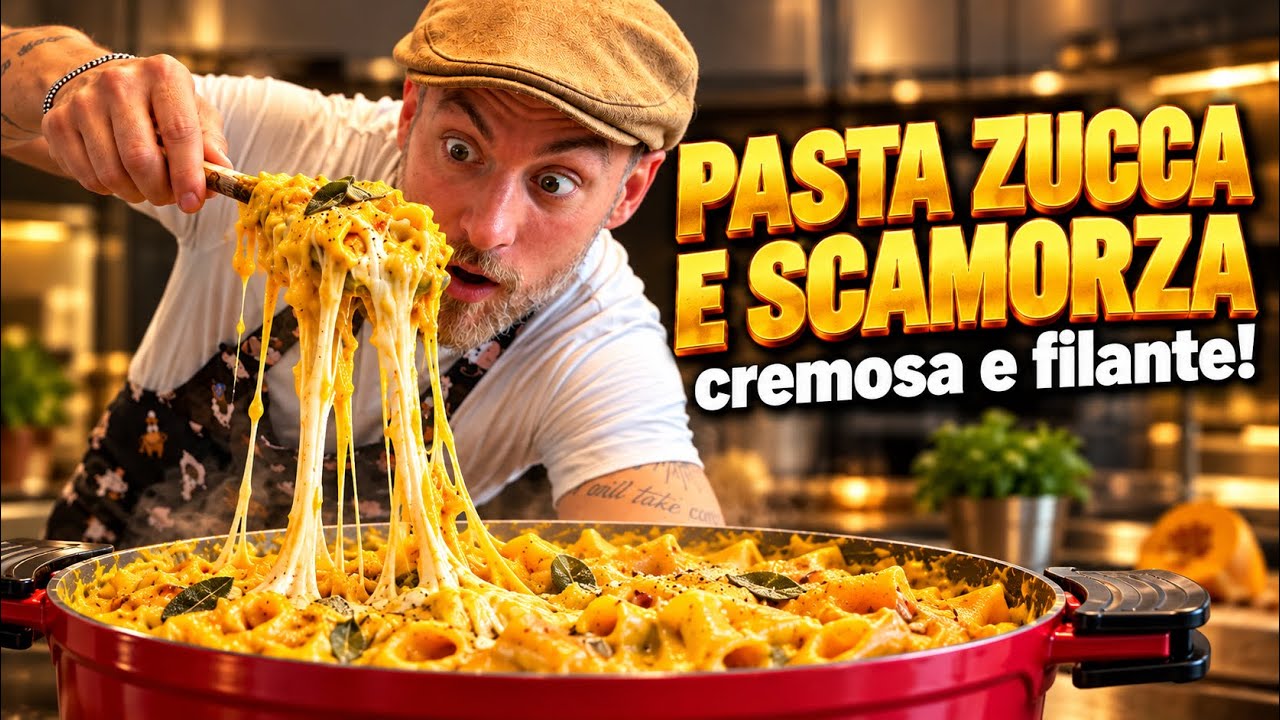 Pasta mista zucca e scamorza affumicata,LA SUPER FILANTE 