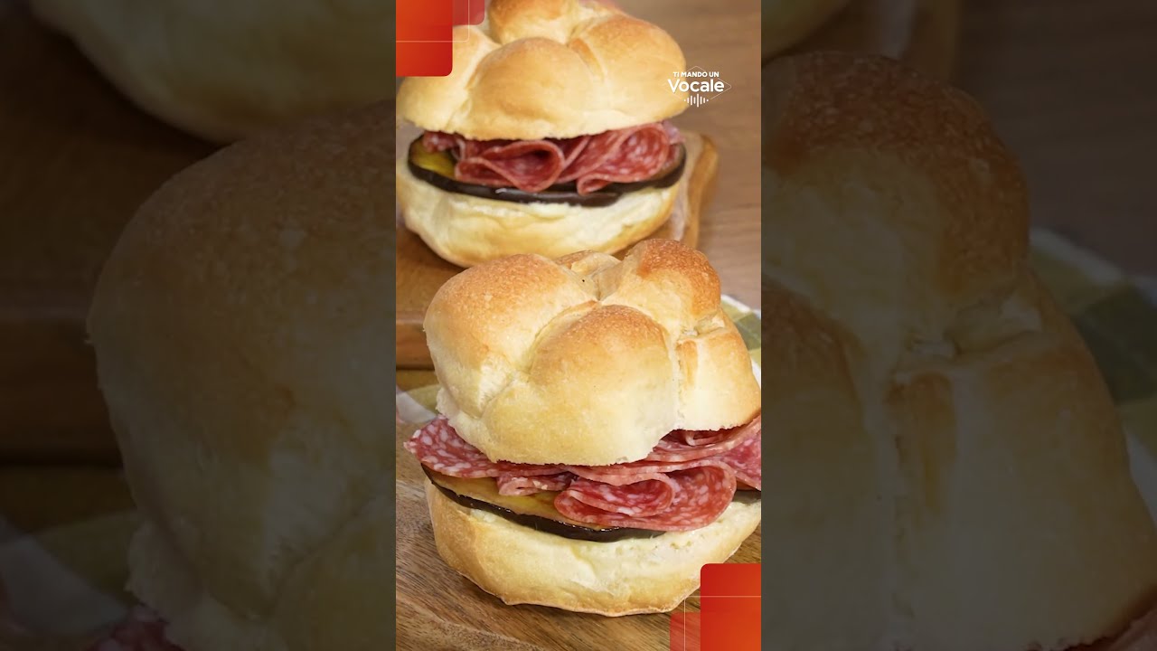 #adv Panino al salame con crema di Provolone e melanzane🥖🤩 | Ti Mando un Vo...