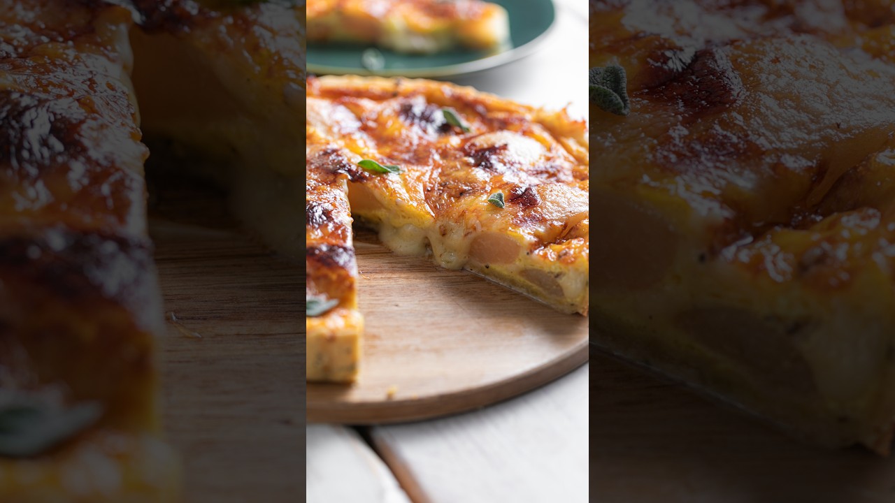 QUICHE SALATA PERE E FONTINA 🍐🧀 con PASTA BRISÉE ALLA SALVIA fatta in casa!...