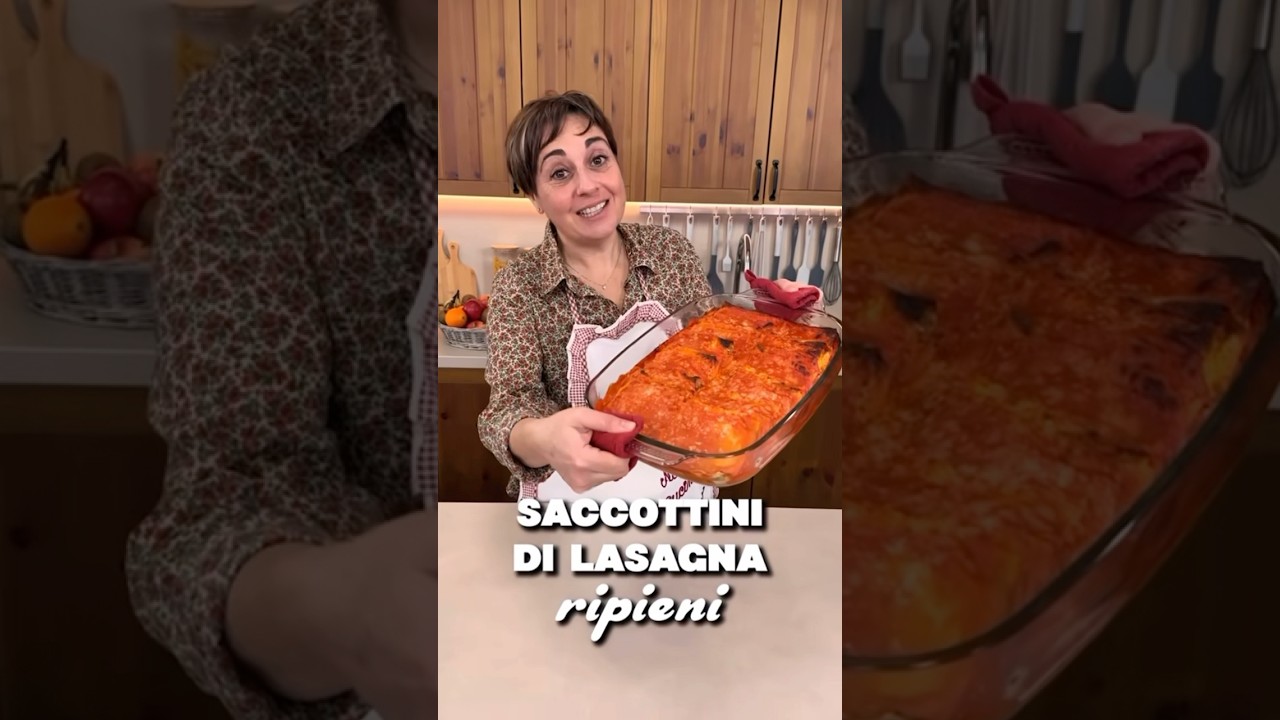 Saccottini di lasagna ripieni 😋 #ricette #lasagna #food
