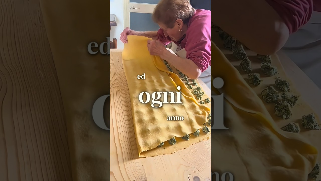 Nonna italiana prepara i Ravioli ❤️ #ravioli #italia #cibo