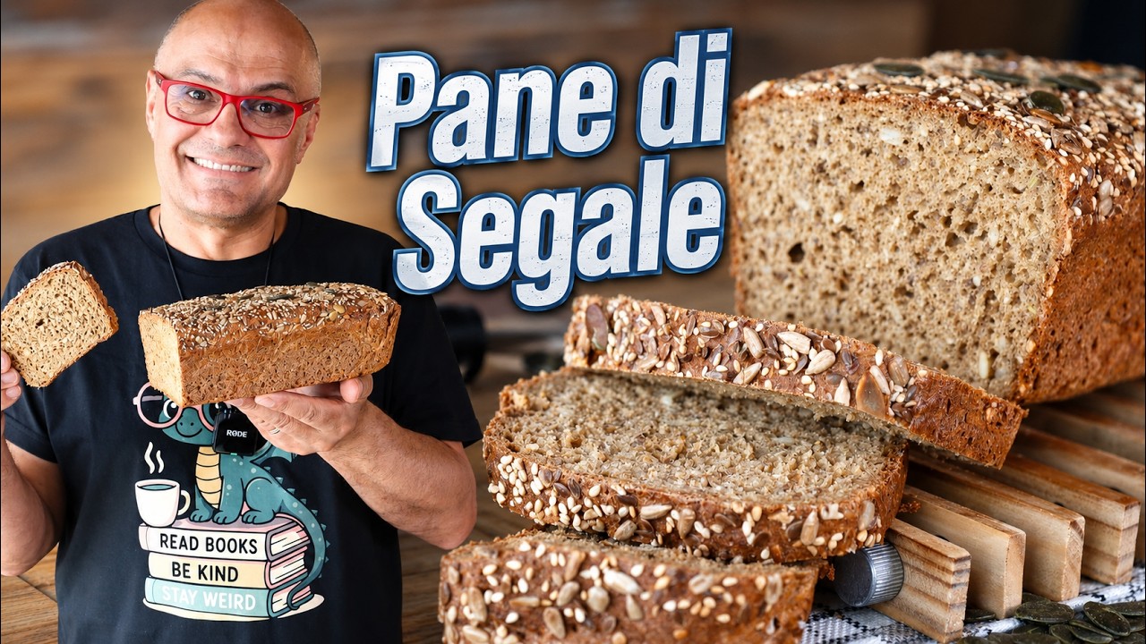 PANE di SEGALE Fatto in Casa ricetta del pane di segale   Rugbrød danese