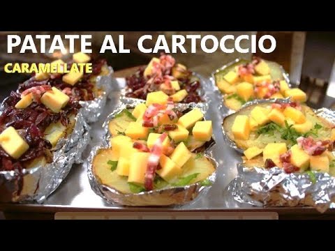 Patate al Cartoccio Caramellate ricetta patate al cartoccio con  formaggio