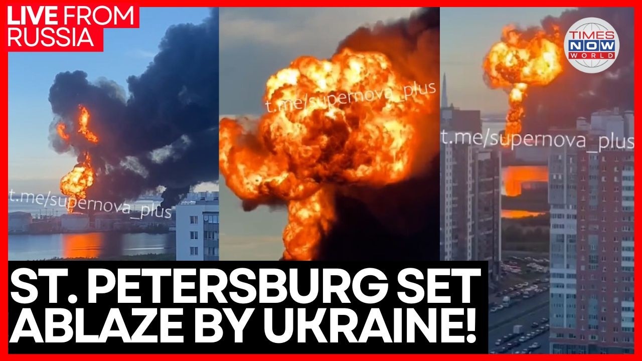 ST PETERSBURG ATTACK LIVE | Ukraine SOF Strikes St Petersburg Oil Terminal; Warship Hit In Kronstadt