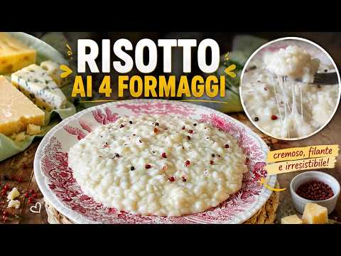 🧀RISOTTO AI 4 FORMAGGI 🧀-  ricetta Risotto facile e cremoso- La cucina di Rita