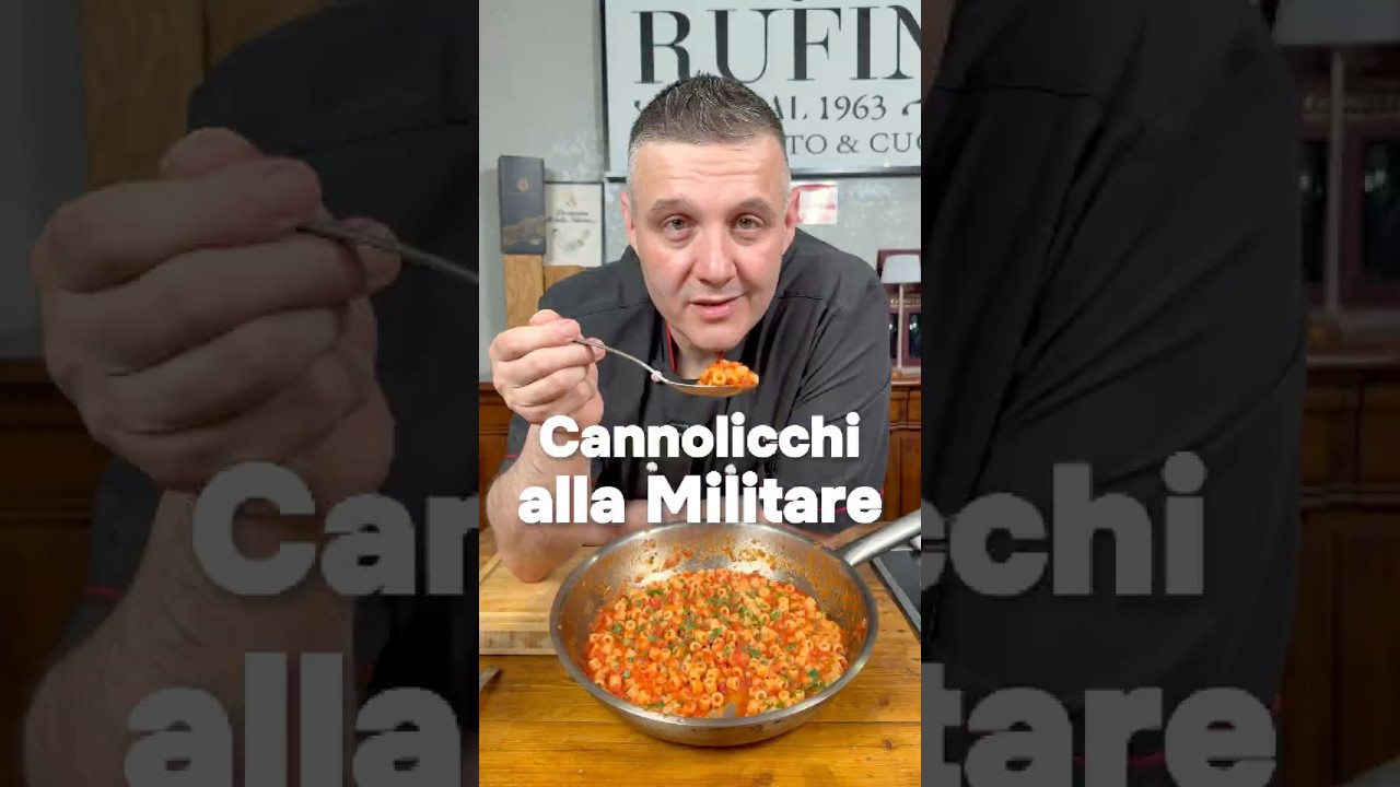 CANNOLICCHI ALLA MILITARE #chefrufini #ricette