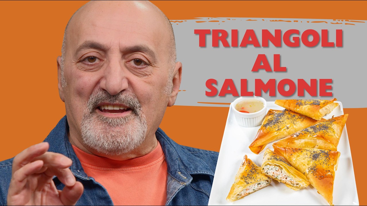 Triangoli al Salmone 🥐 Croccanti Fuori e Cremosi Dentro (Ricetta Facilissima)