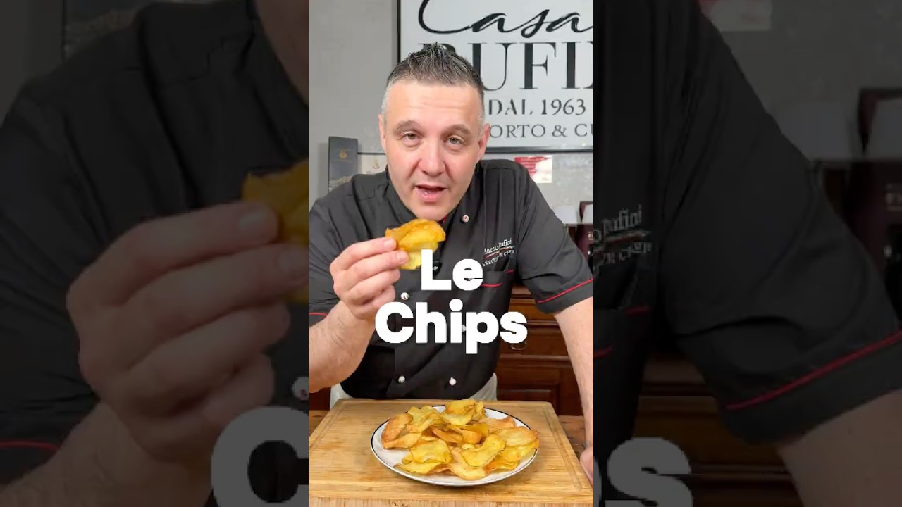 CHIPS DI PATATE CROCCANTI #chefrufini #ricette