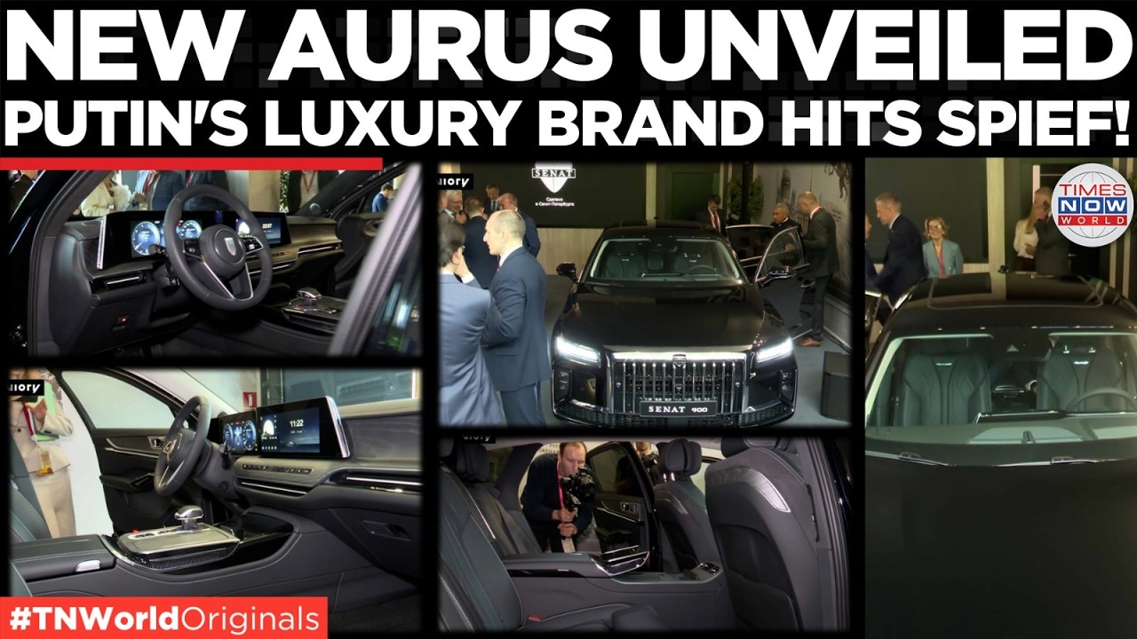 PUTIN’S FAVORITE CAR: New Executive Aurus Debuts at SPIEF | ON CAM