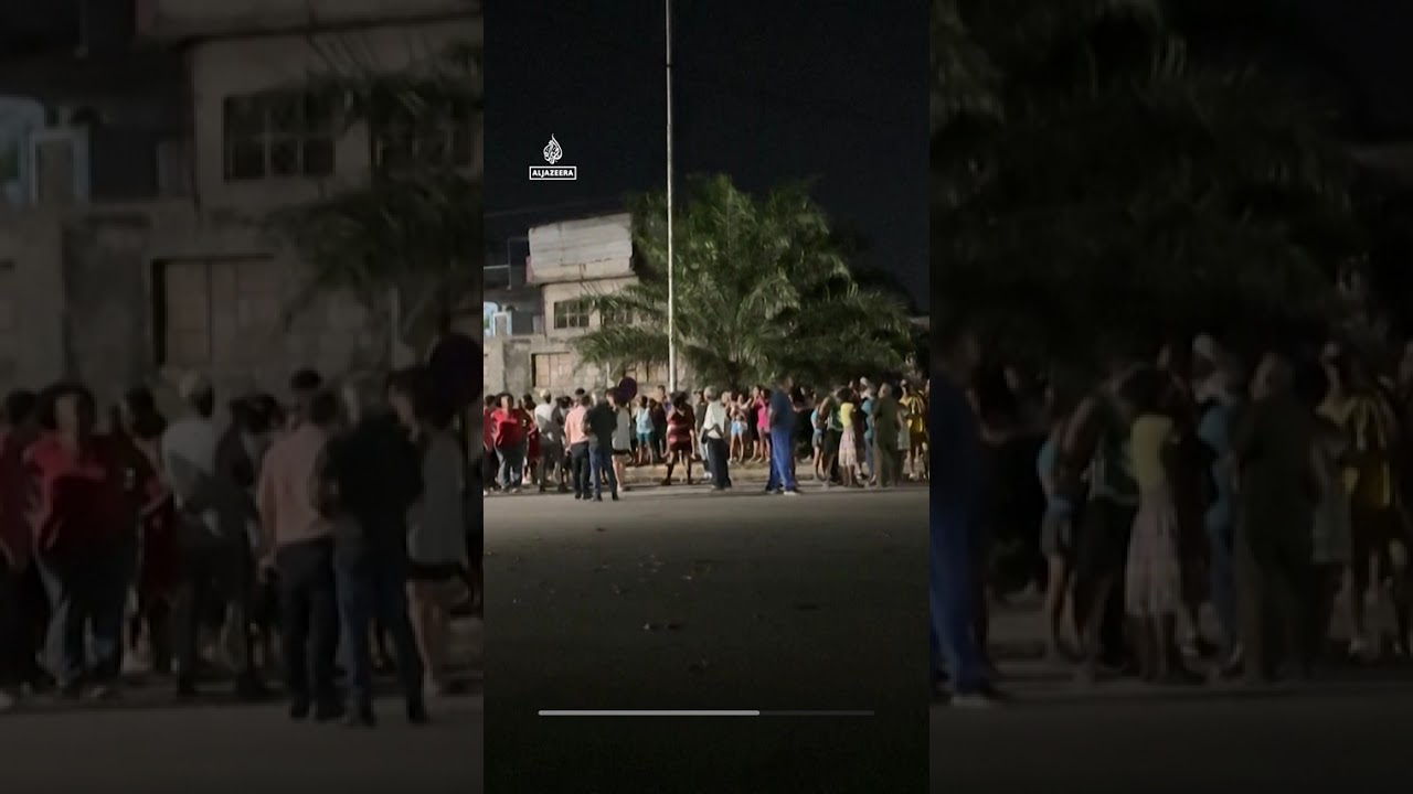 Cubans protest against US blockade