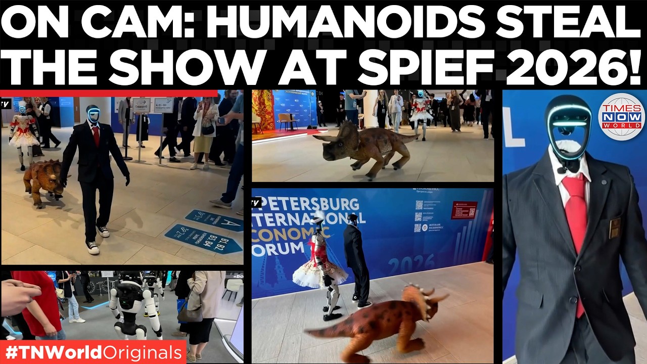 WATCH: Humanoid Robots Wow Crowds at SPIEF Closing Ceremony | Times Now World