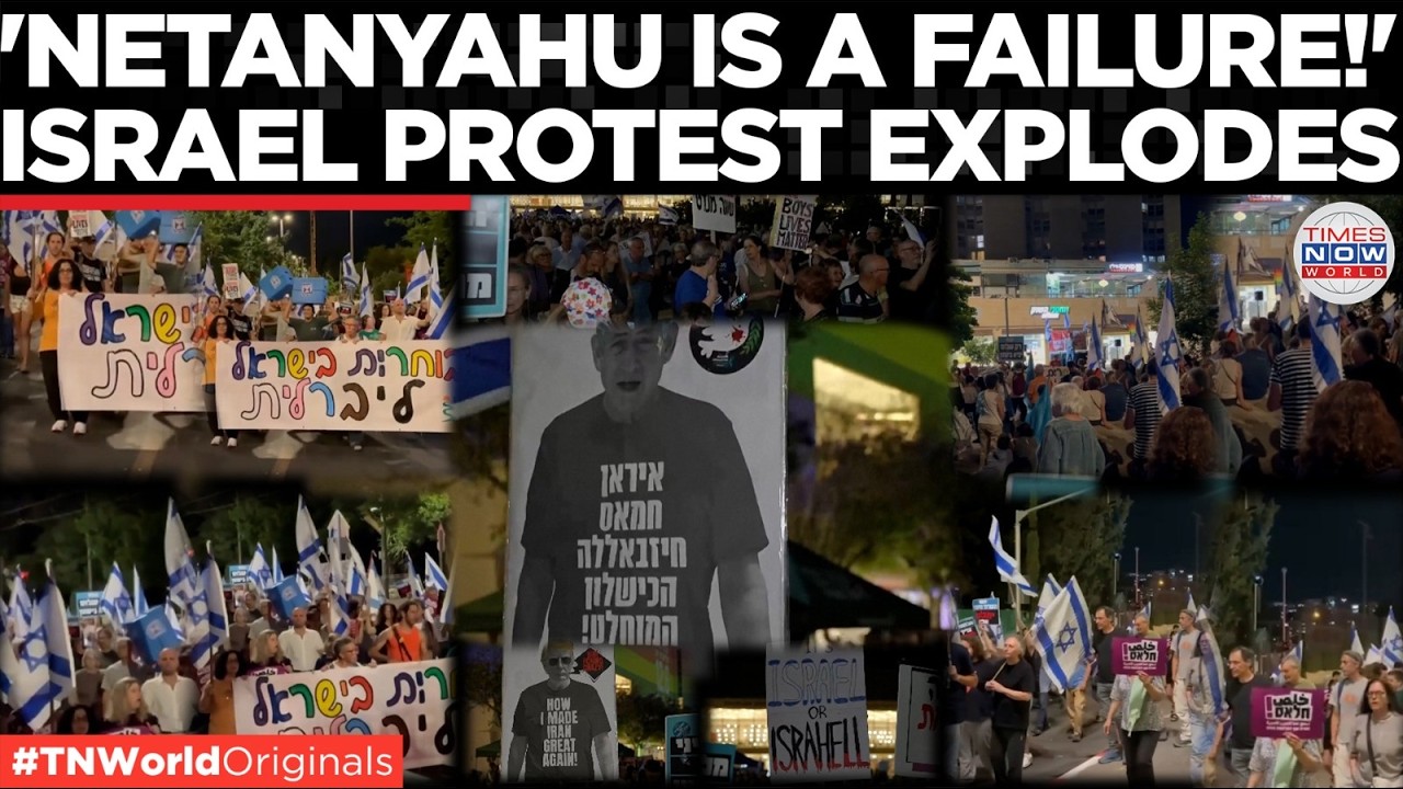 "War With Iran Is A Mistake!" Thousands March In Tel Aviv & Jerusalem Demandi...