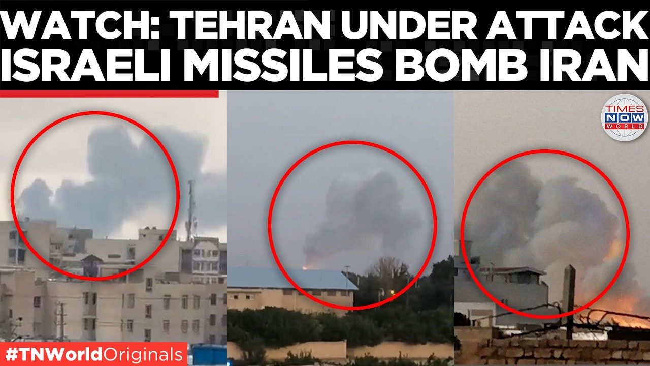 WATCH: Thick Black Smoke Engulfs Tehran as Israel Bombs Iran in Overnight Missile Barrage World News