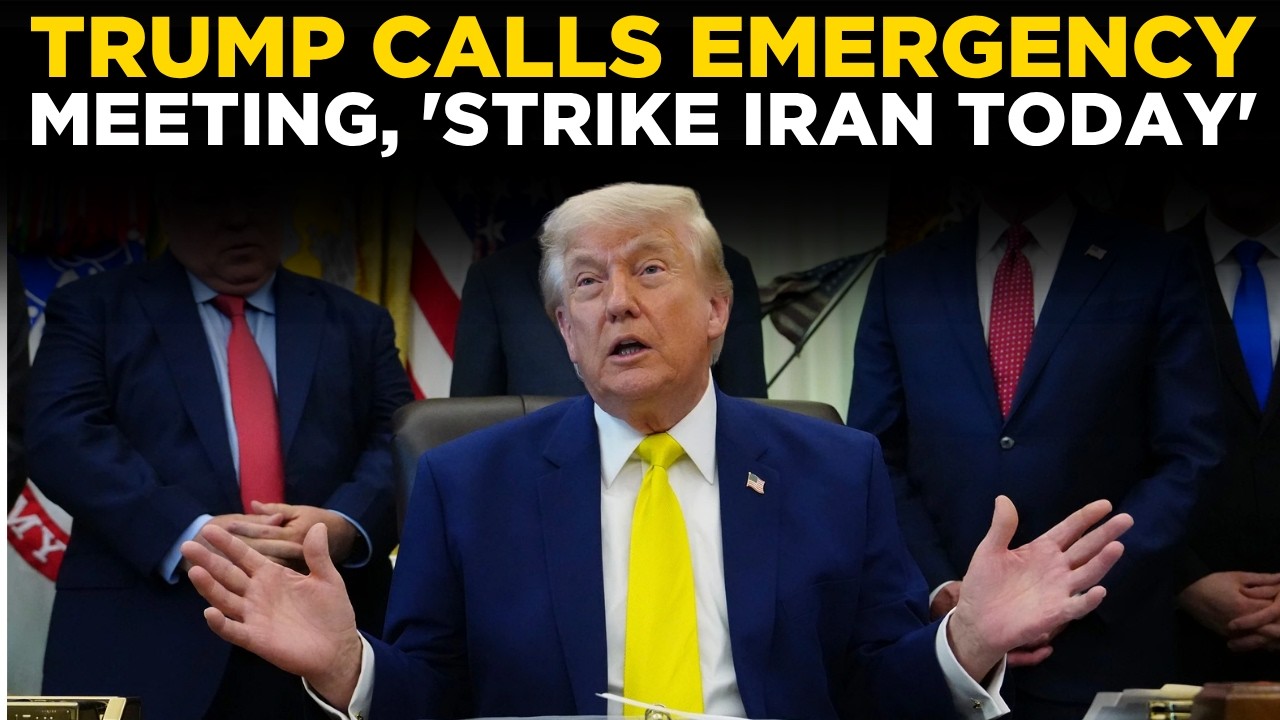 TRUMP Speech LIVE | Trump Announces  SUDDEN Emergency Meeting; Trump Big Warning To Tehran