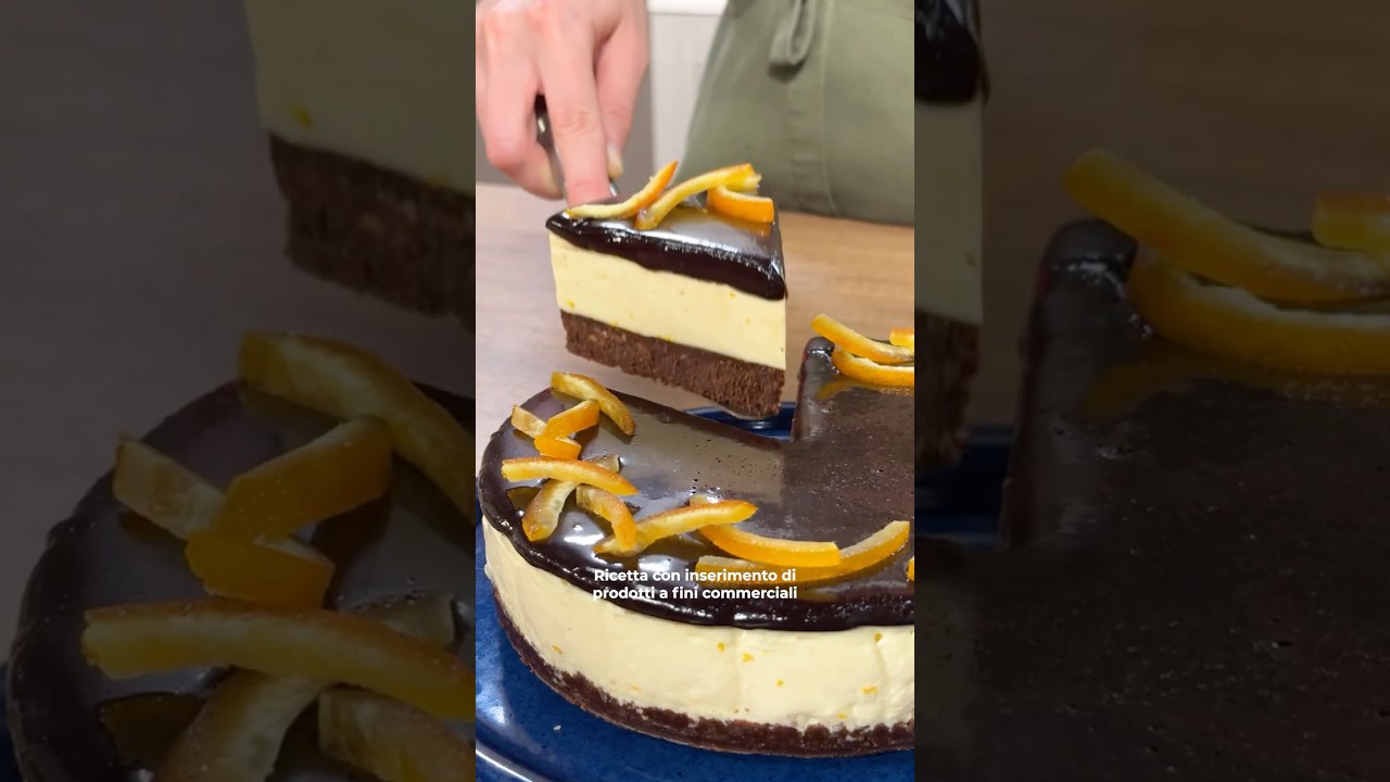 #adv CHEESECAKE ARANCIA e CIOCCOLATO🤝🍊🍫 #Shorts