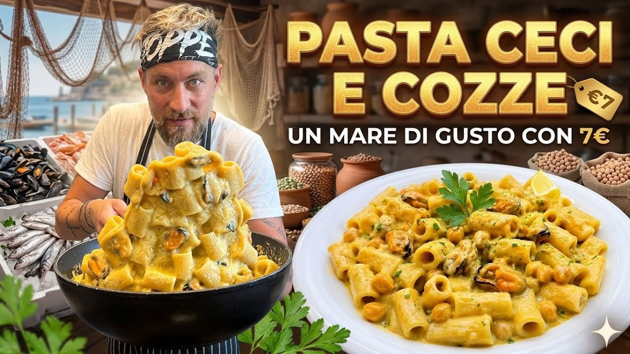 Pasta cozze e ceci,un mare di gusto con 7€